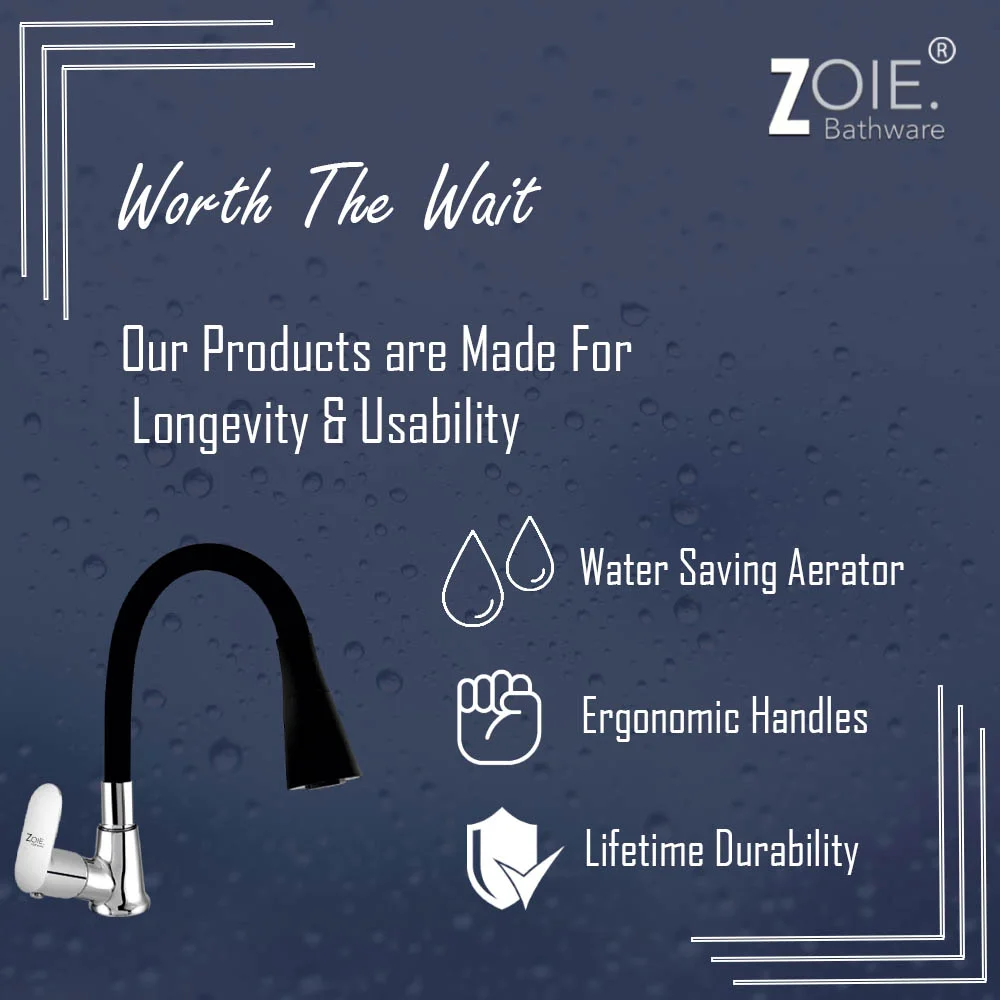 Swan Neck Pillar Tap Dual Flow By Zoie® - Opal - Image 3