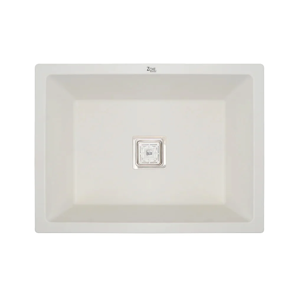 Kitchen Sink Quartz Single Bowl 24 X 18 X 9 By Zoie®